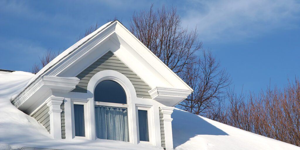 snow on roof